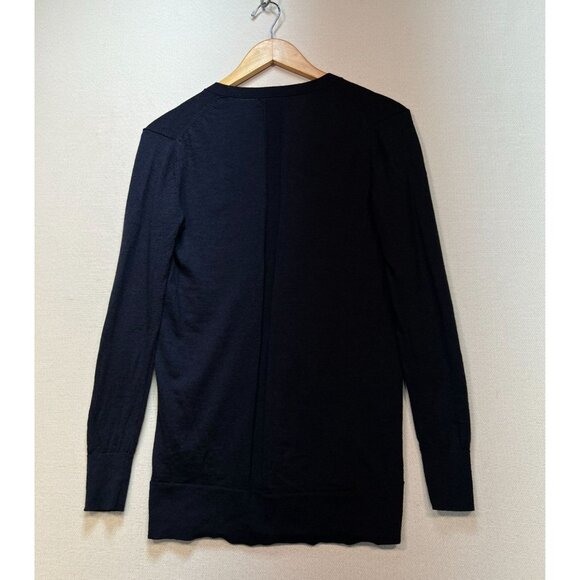 Banana Republic Womens Preppy Merino Wool Longline Cardigan Sweater Size XS Navy - Picture 8 of 10